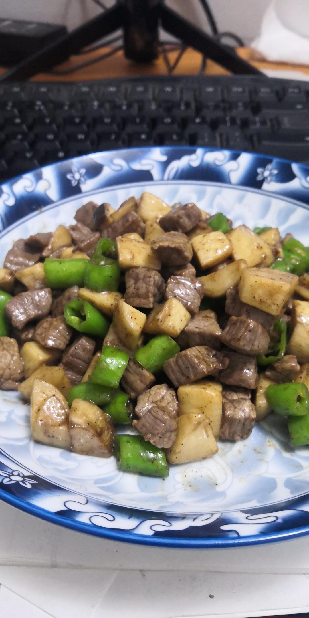 杏鲍菇牛肉粒