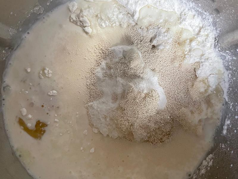 纯奶手撕吐司的做法 步骤1