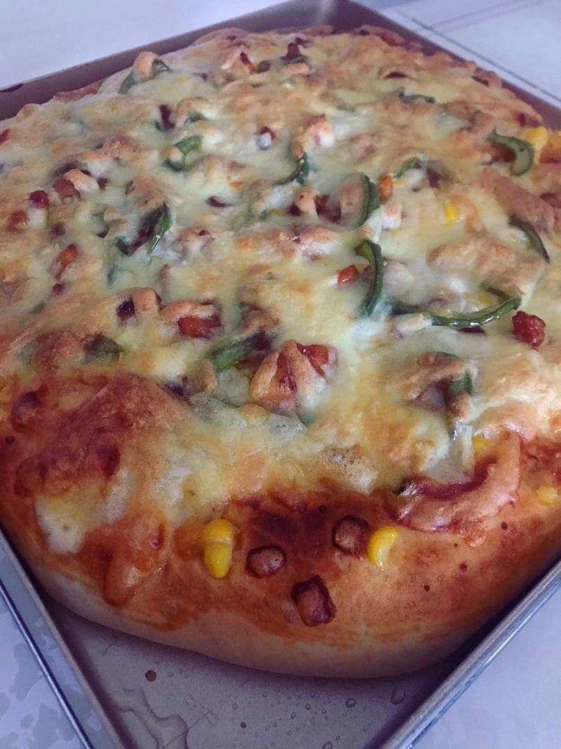 奥尔良烤鸡肉披萨