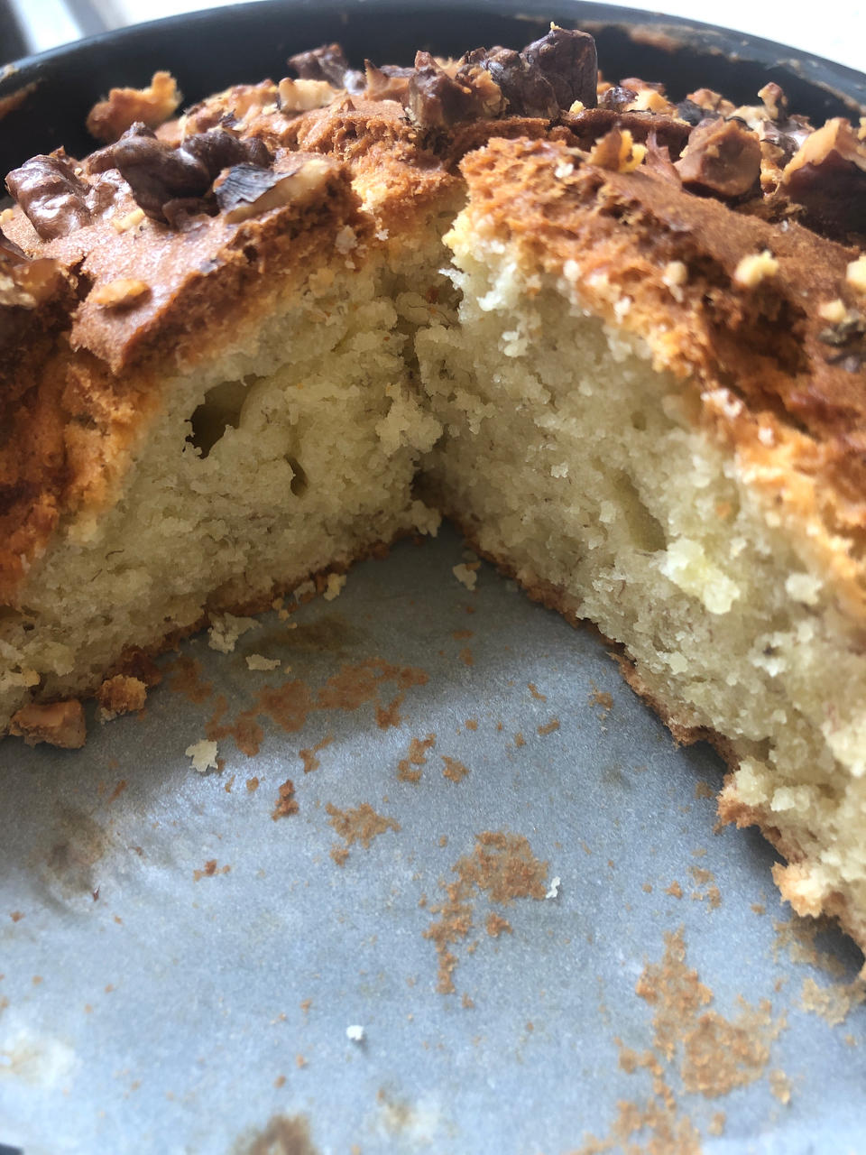 简简单单的香蕉核桃蛋糕（很香很香的咧）