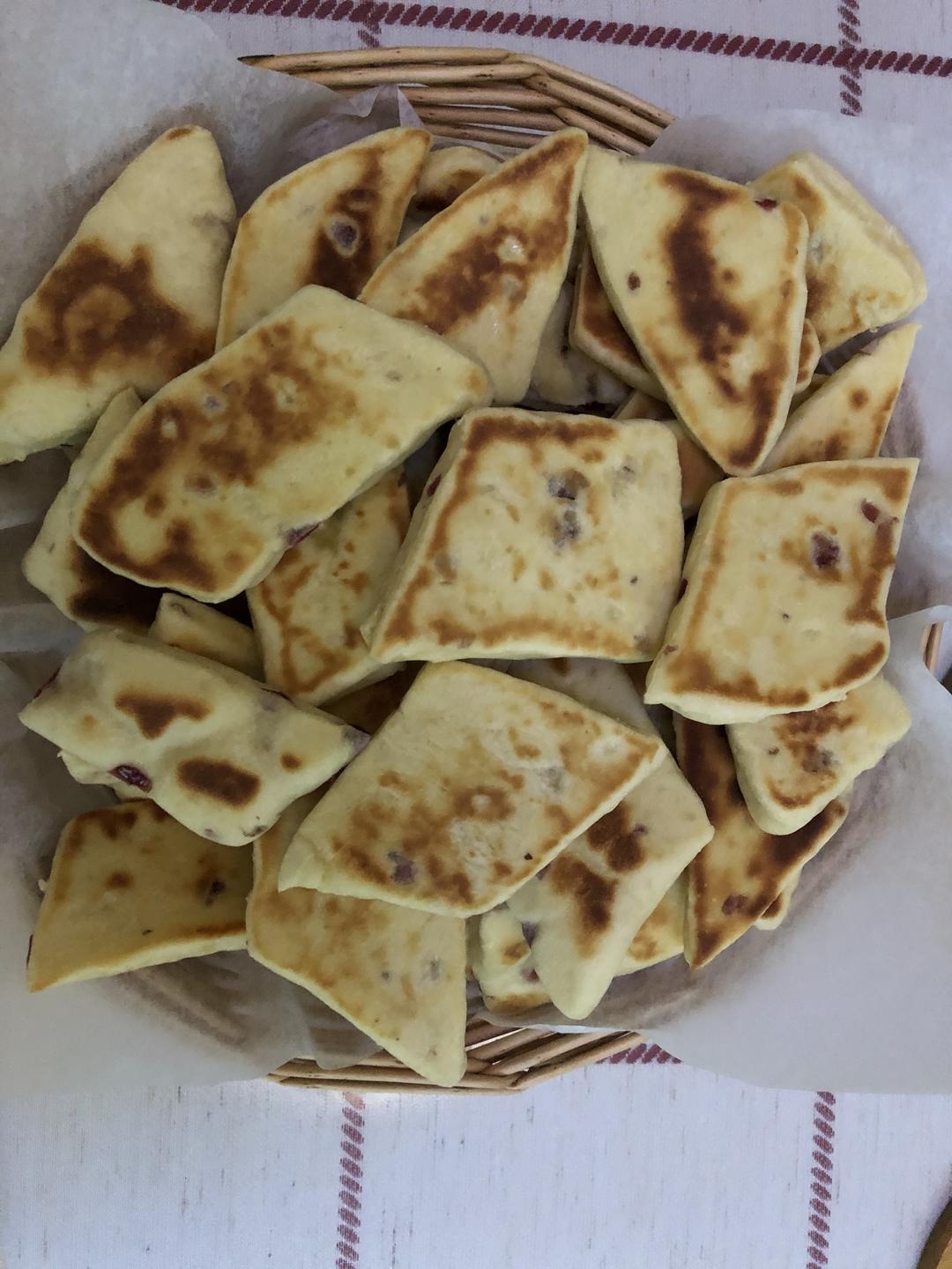 无水蔓越莓发面饼的做法