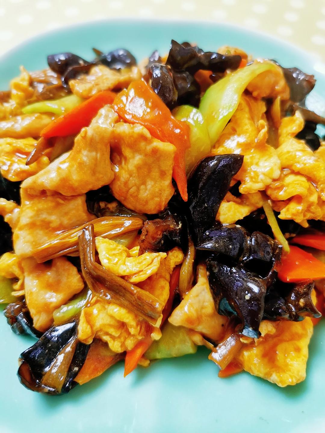 用水也可以滑肉——木须肉