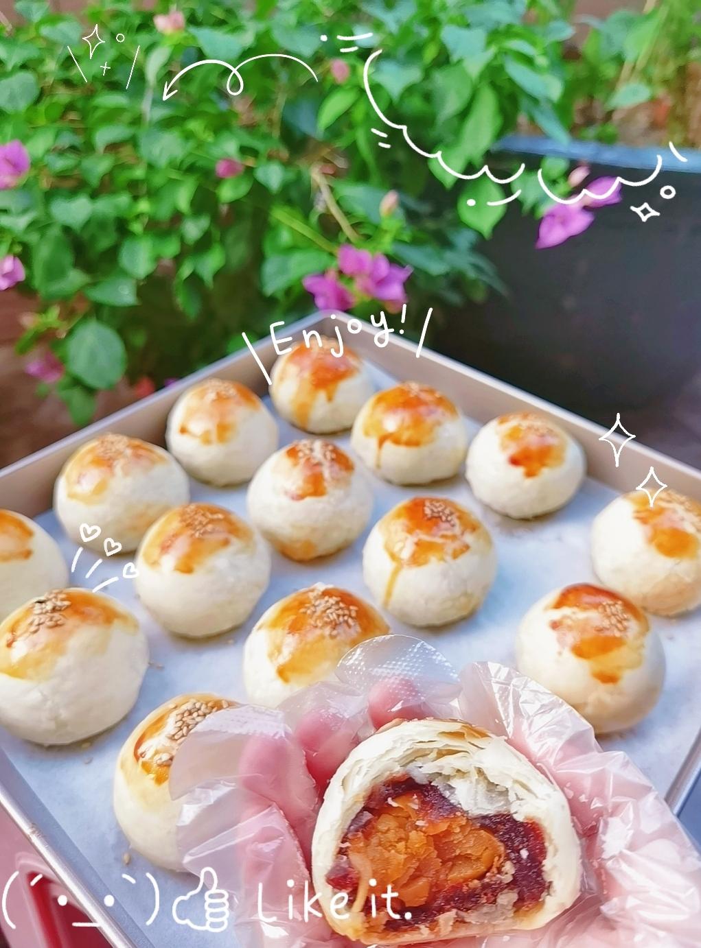 免揉免松弛超快手不破酥不混酥的蛋黄酥—新手一看包会