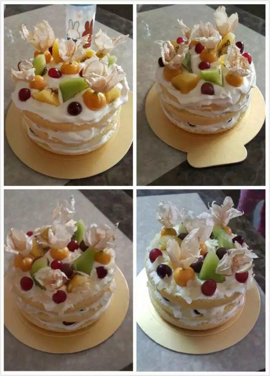 圣诞节裸蛋糕附果酱戚风做法