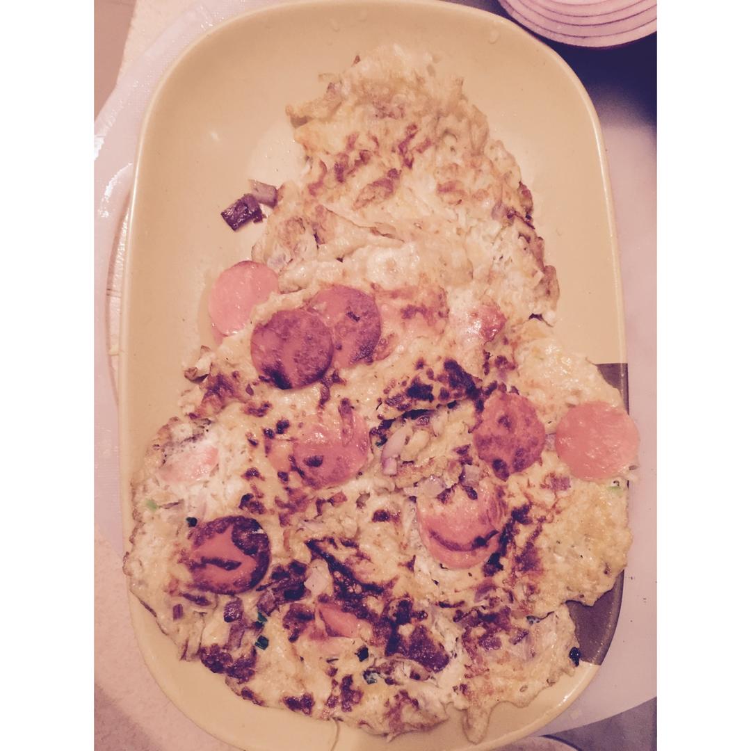 香煎土豆丝鸡蛋饼