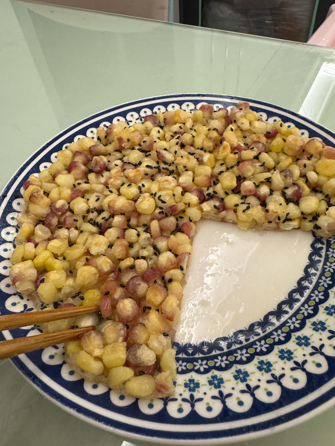 无敌好吃的奶香玉米烙，一次就成功！