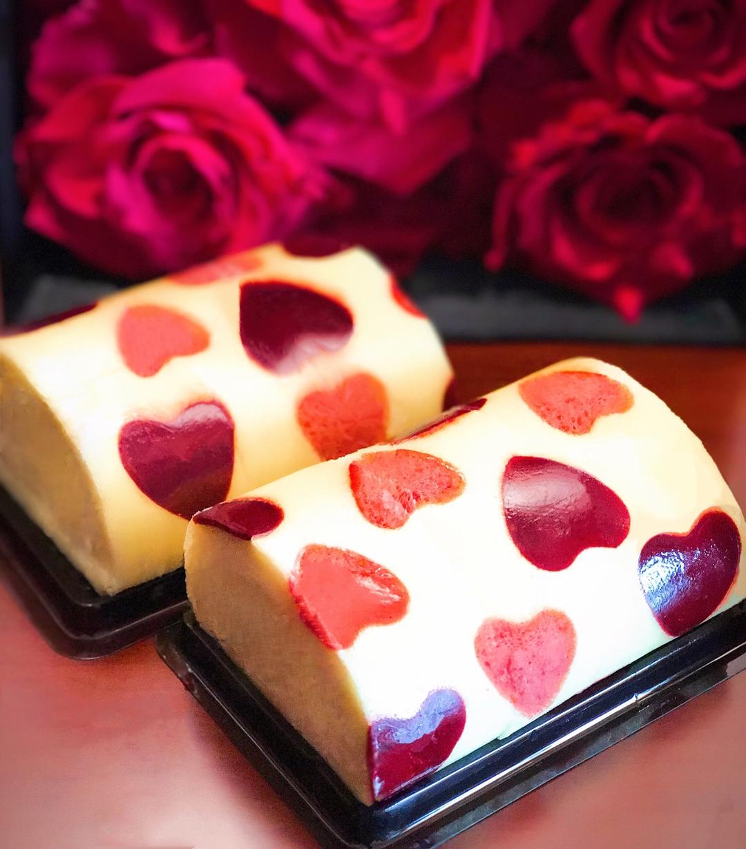 vikingzz做的心形蛋糕卷(o型卷)