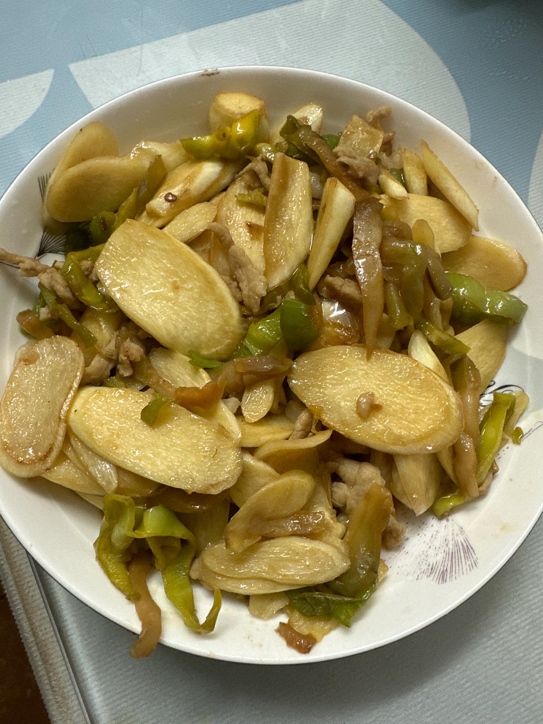 【水中人参】青椒茭白榨菜肉丝