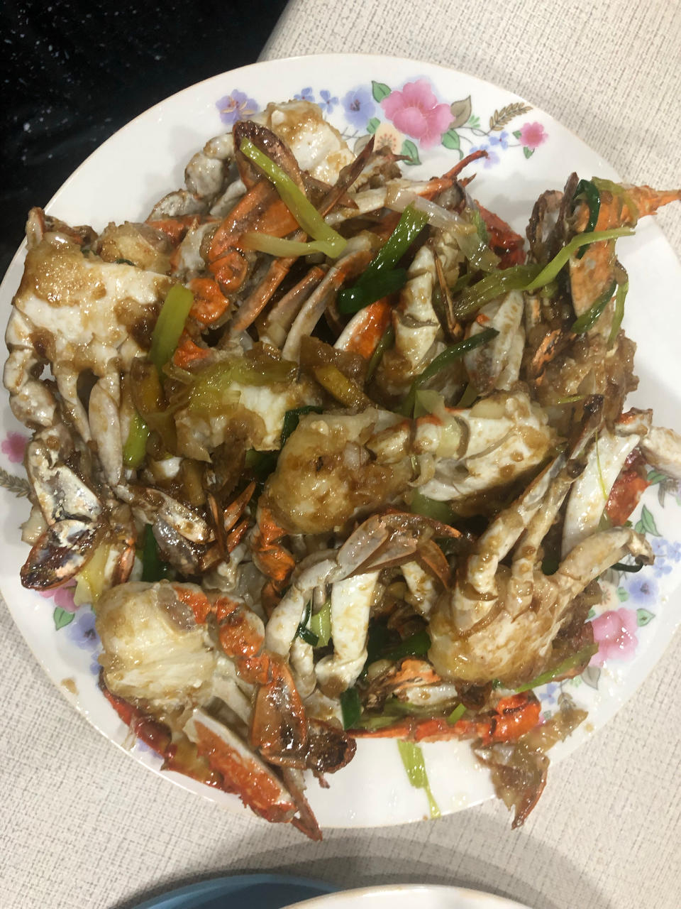 葱姜炒梭子蟹（very easy）