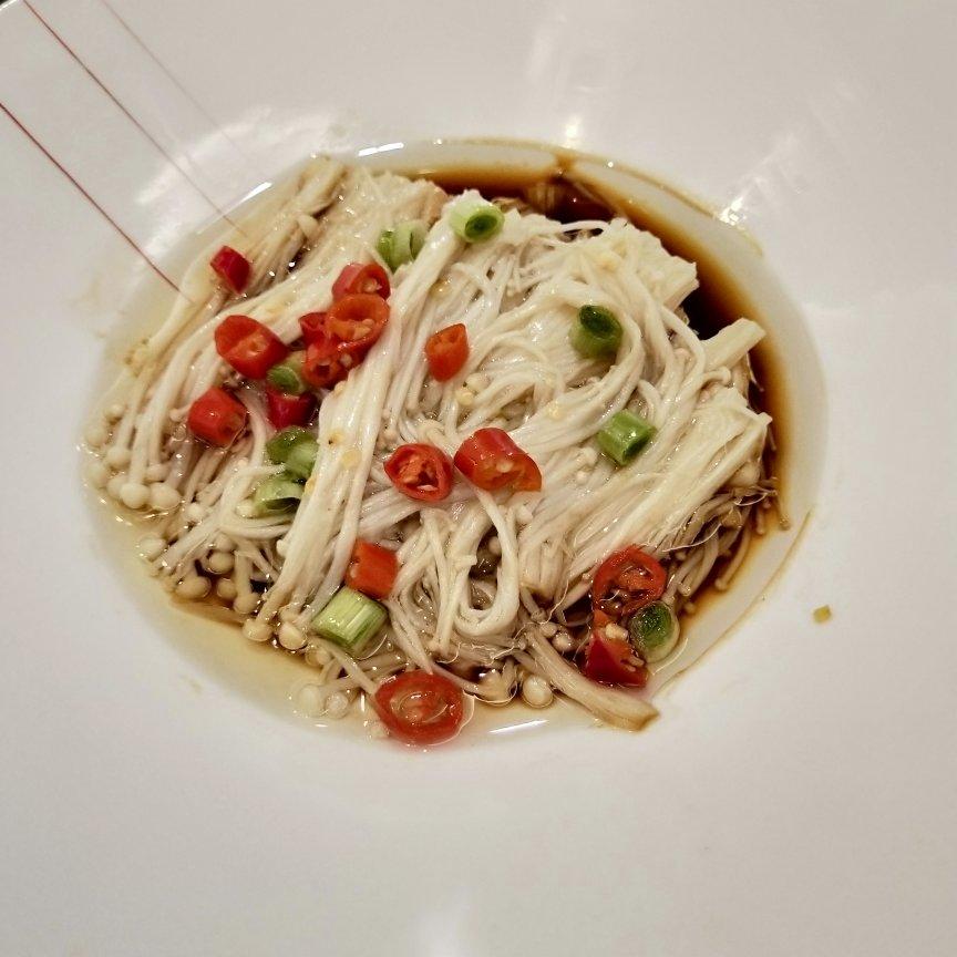 白灼油淋金针菇