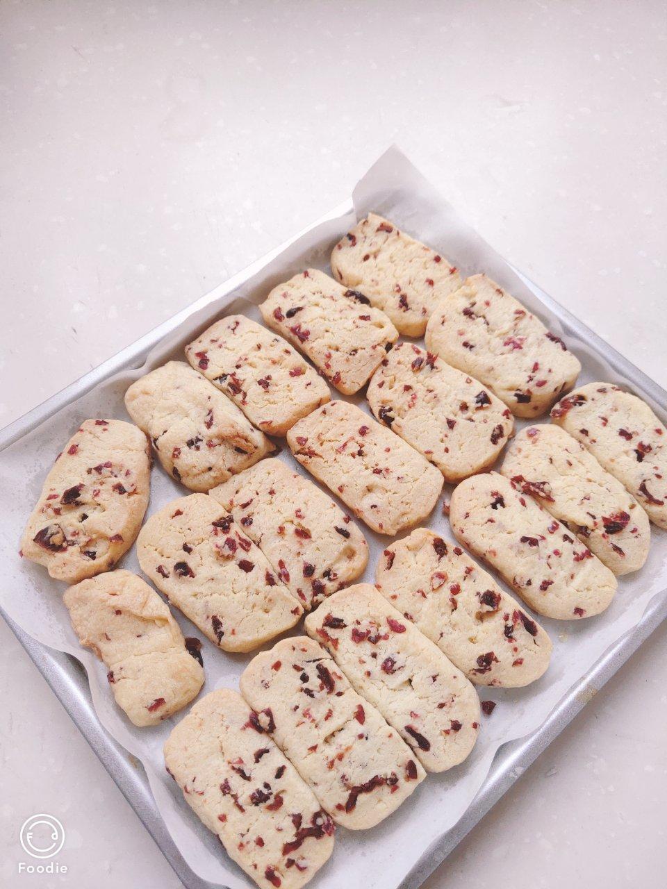 蔓越莓曲奇饼干 最最最简单的黄油饼干