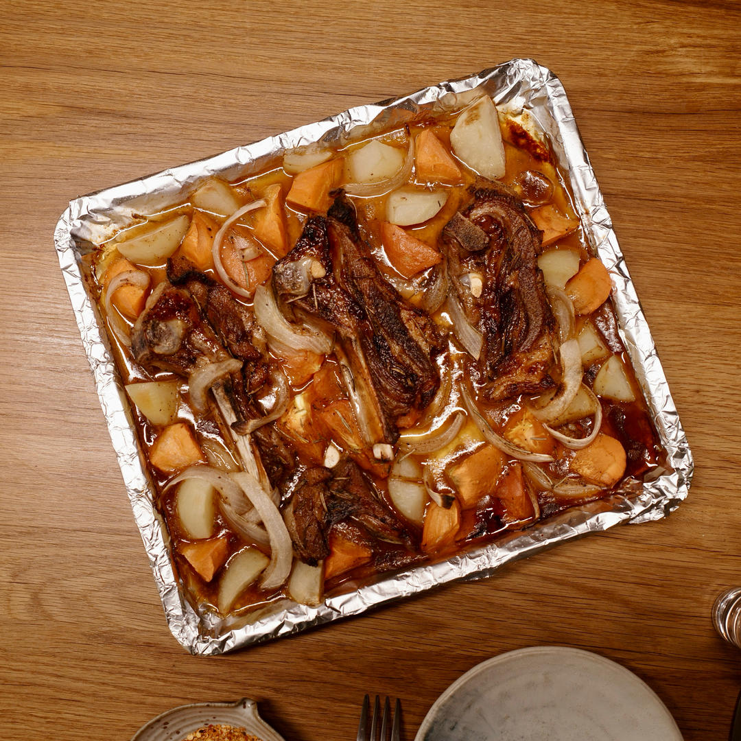 家庭版烤羊肋条