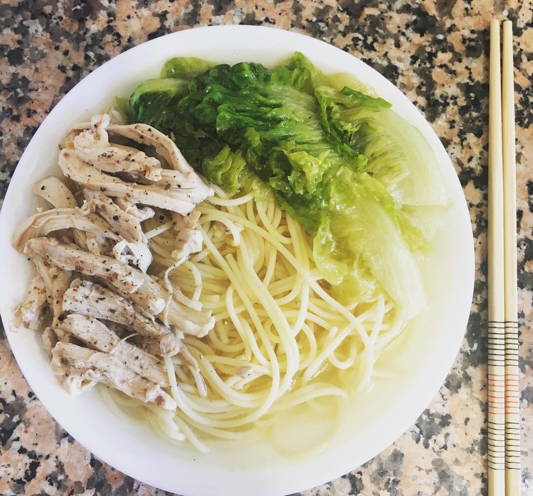 超美味快手鸡丝汤面