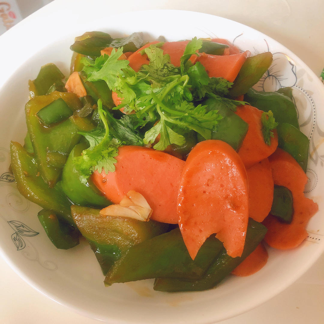 青椒炒火腿肠
