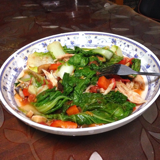 菠菜奶酪烘蛋 (无油快手早餐! )