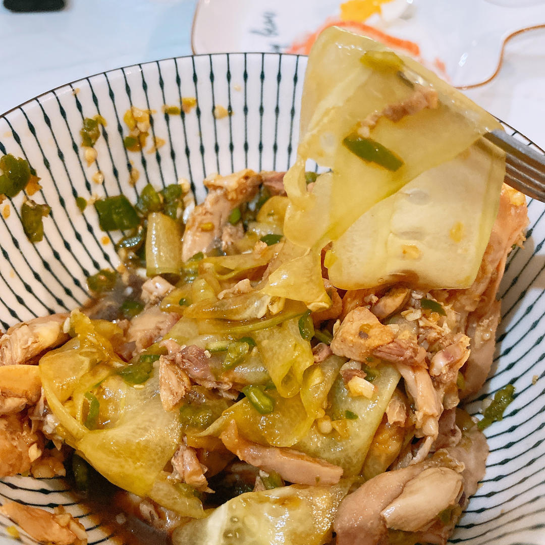 🥰简单好吃手撕鸡腿肉🍗零脂肪凉拌菜