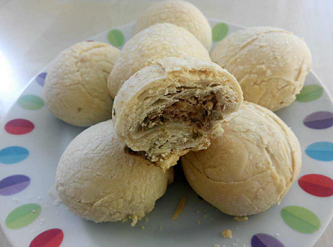 酥皮绿豆饼   酥得掉渣渣