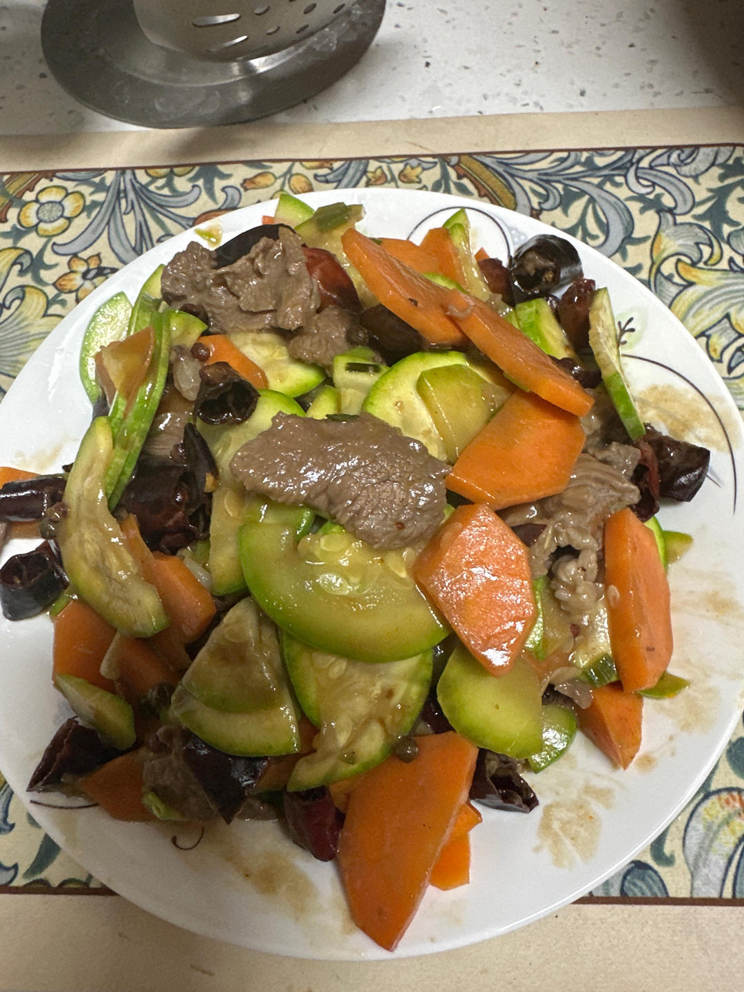 减脂餐❣️西葫炒牛肉