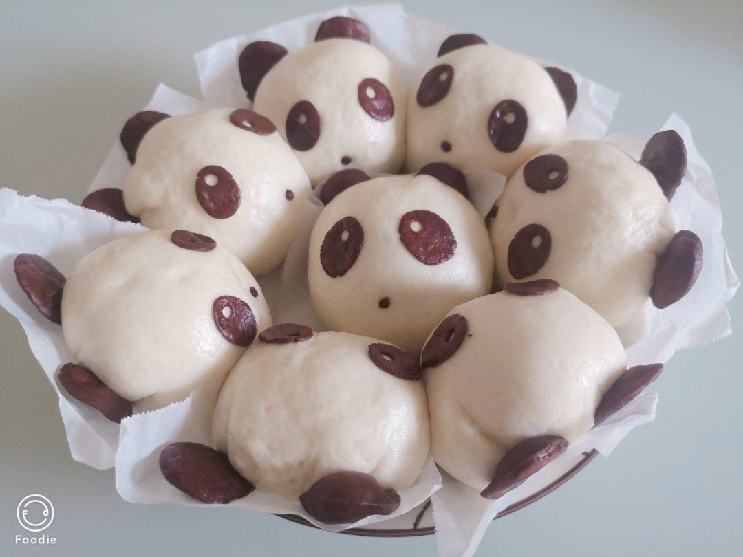 熊猫豆沙包&紫薯包