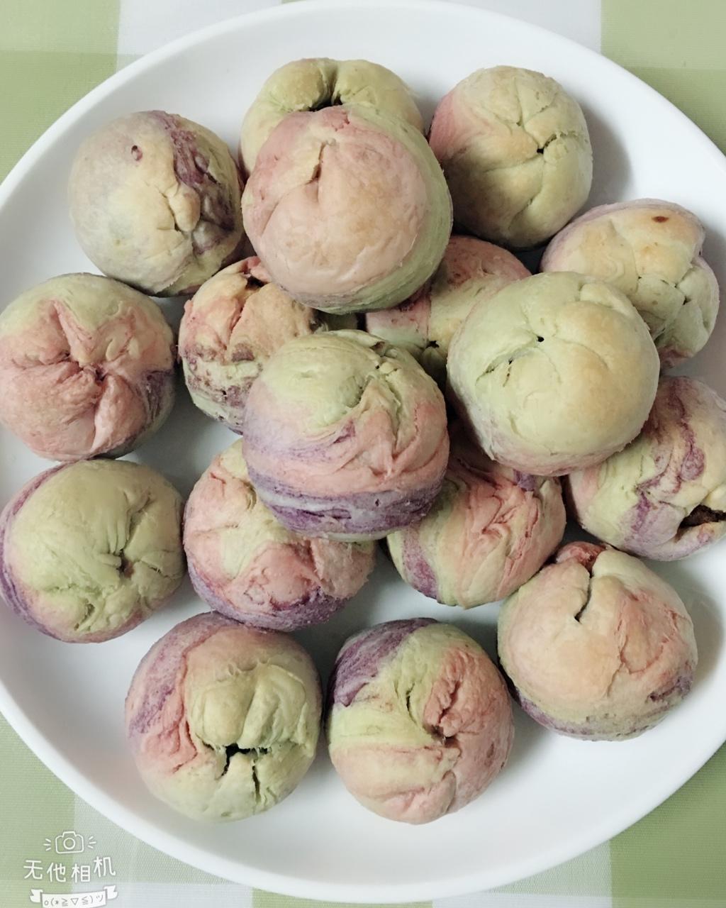 彩虹渐变蛋黄酥（无需揉出膜）