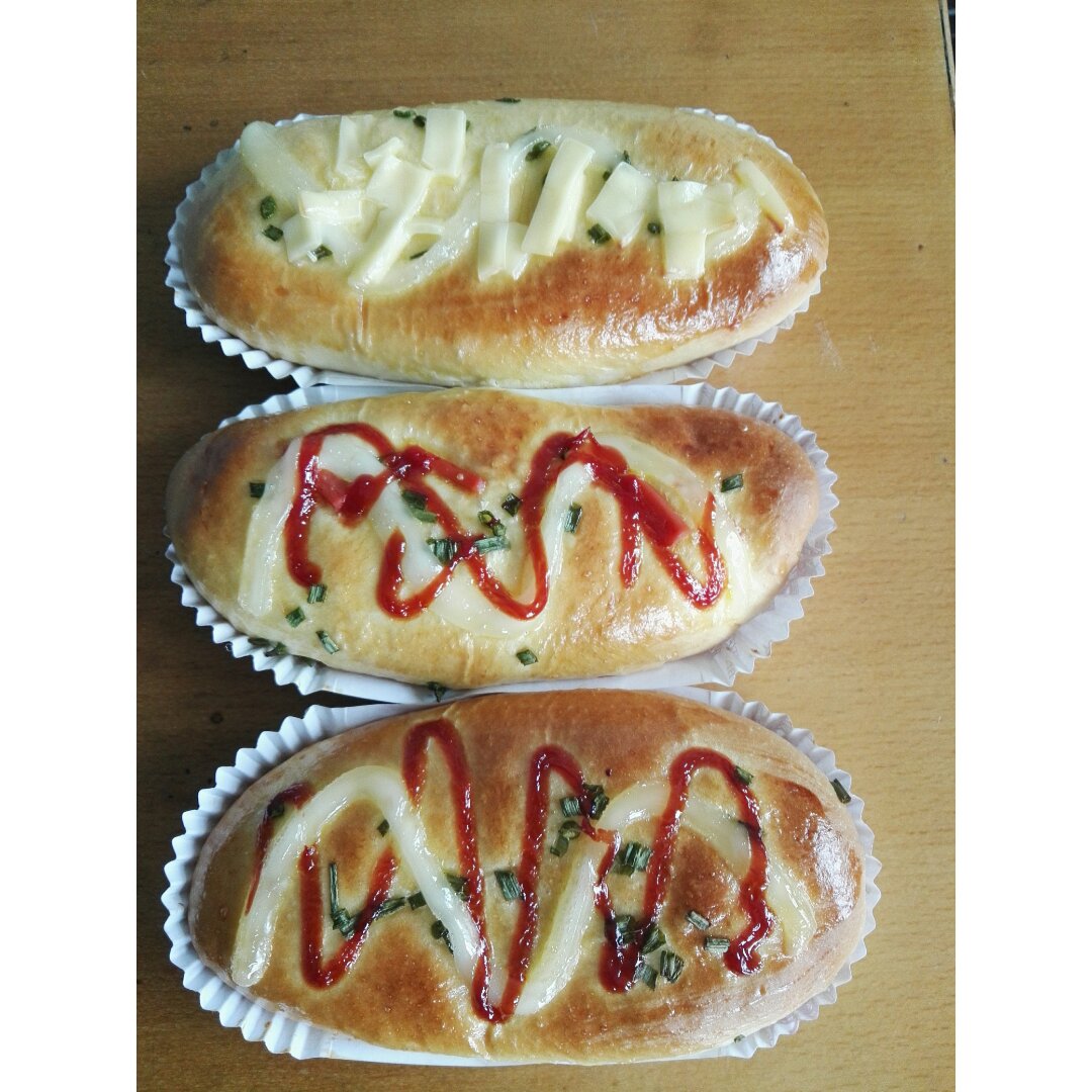 火腿肠早餐面包（一次发酵法）