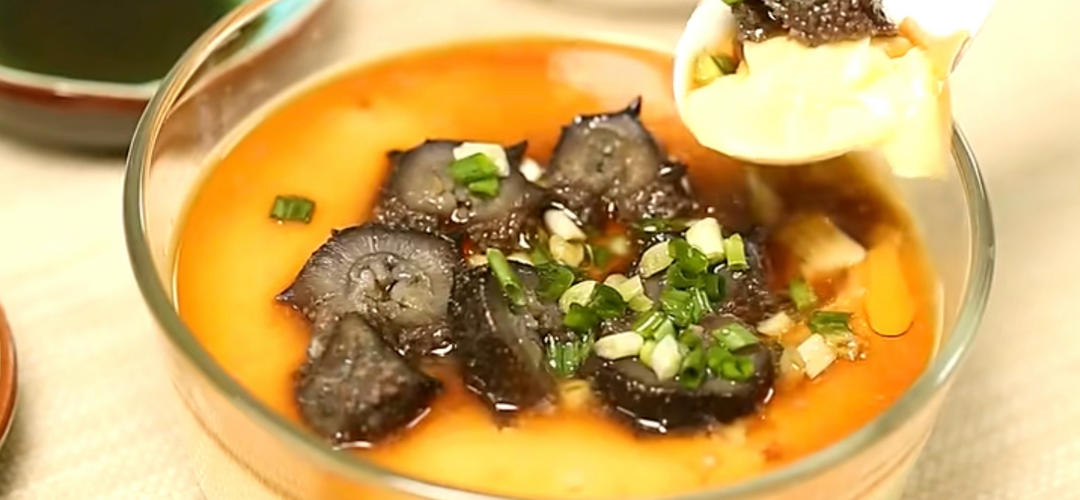 红筋海参蒸蛋（营养无腥味！）