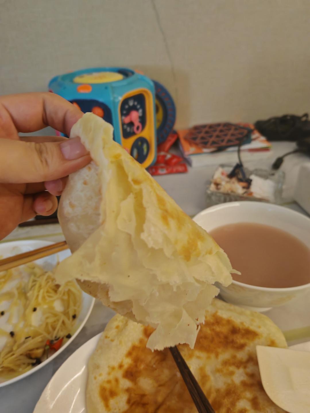 不调油酥不发面（视频）柔软多层的家常烙饼㊙️千层饼