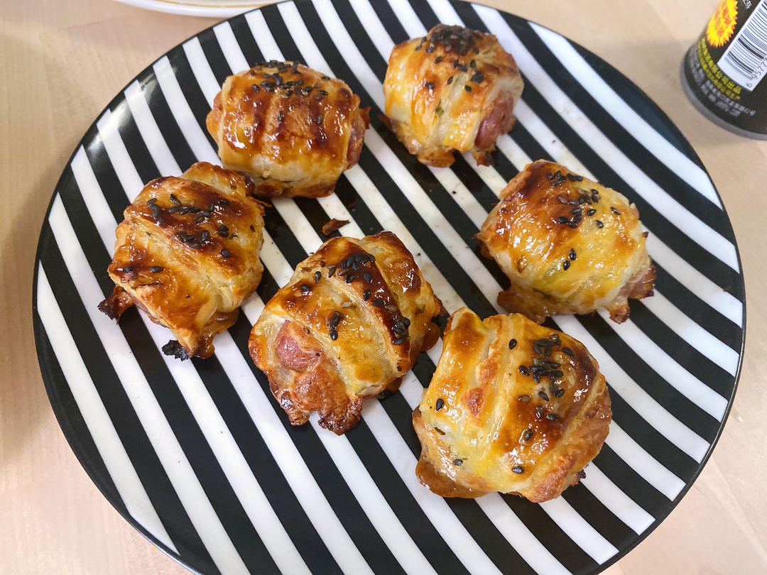 （手抓饼）火腿肠香酥卷——烤箱版