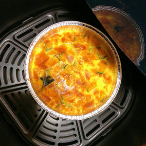 南瓜烤蛋奶🎃空气炸锅的做法 步骤15