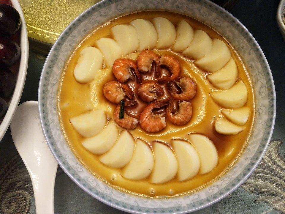 虾仁玉子豆腐蒸蛋/“蒸蒸日上”的年夜饭快手菜