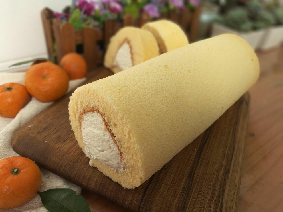 嫣然巧儿做的基础款～原味奶油蛋糕卷