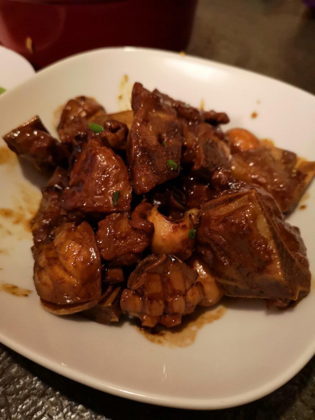 过年硬菜【鲍鱼红烧肉】