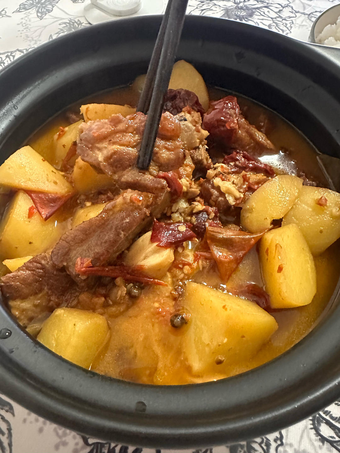 土豆烧排骨