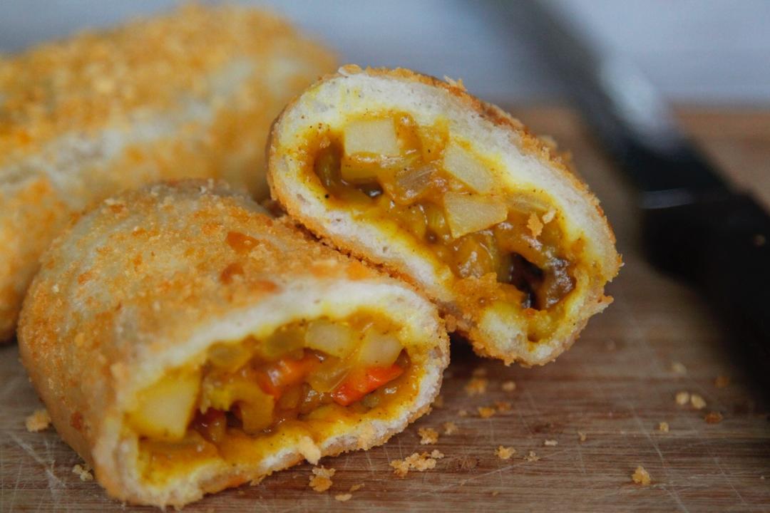 日式咖喱面包【素食绫也】