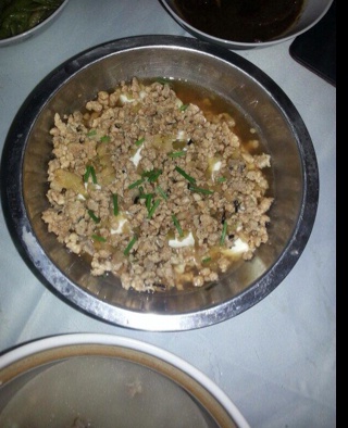 肉末蒸豆腐