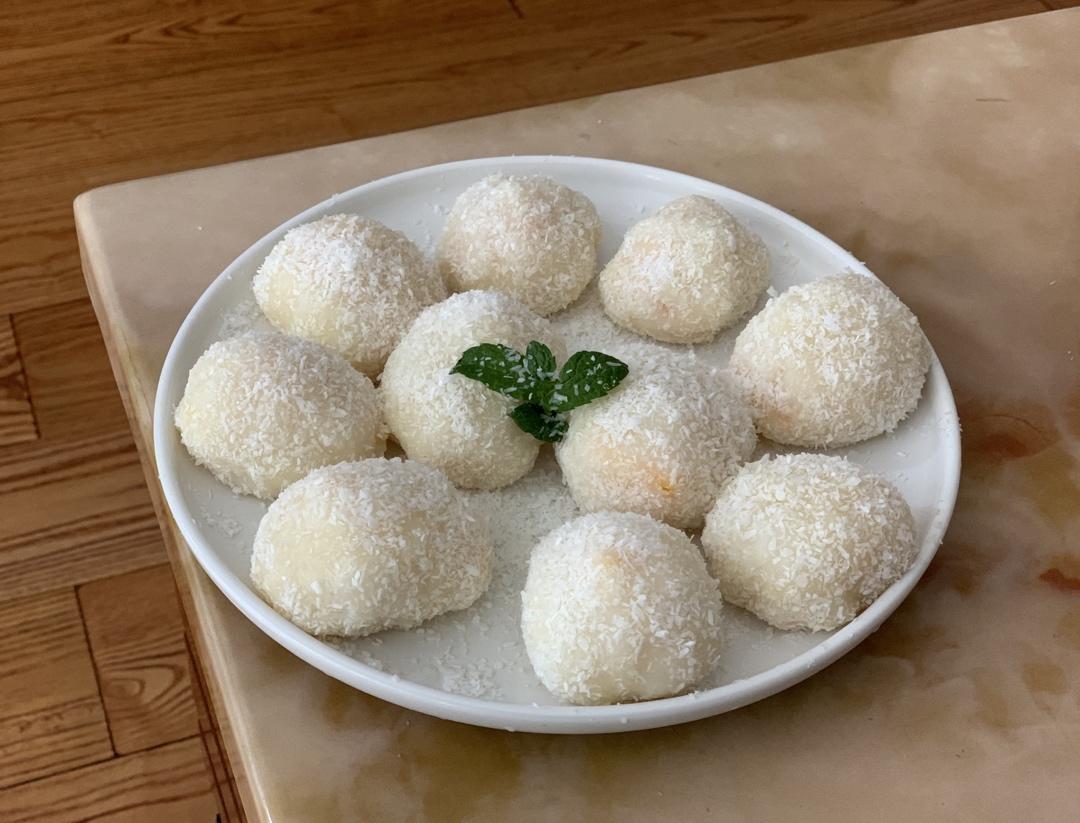 免烤箱❗️香甜软糯的芒果糯米糍，一次成功超好吃