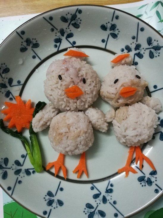 栀子花米饭趣味餐