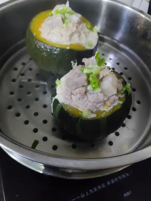 肉沫蒸南瓜芋头的做法 步骤5