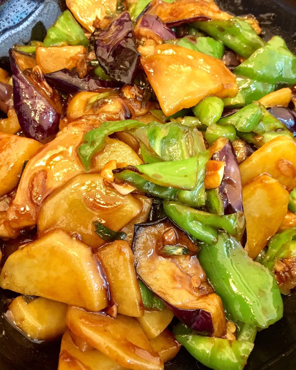 香草蔓蔓做的地三鲜