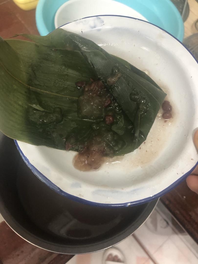 水晶豆沙粽