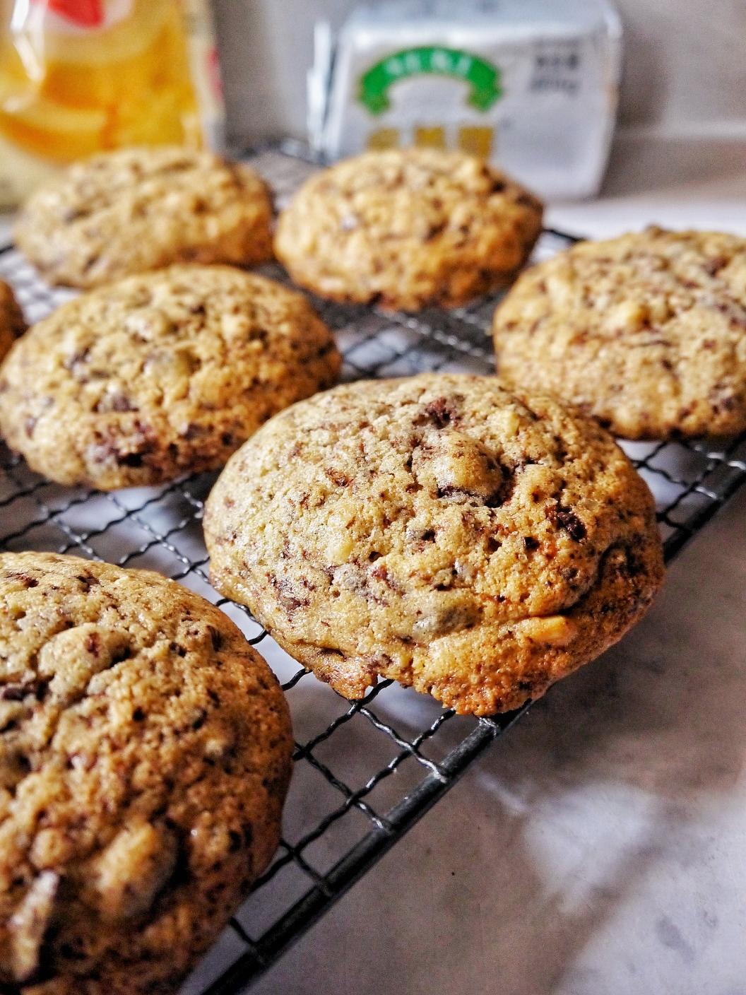 ㊙️海盐核桃巧克力大曲奇🍪的做法