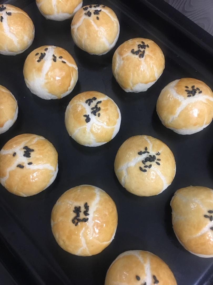 酥皮绿豆饼   酥得掉渣渣