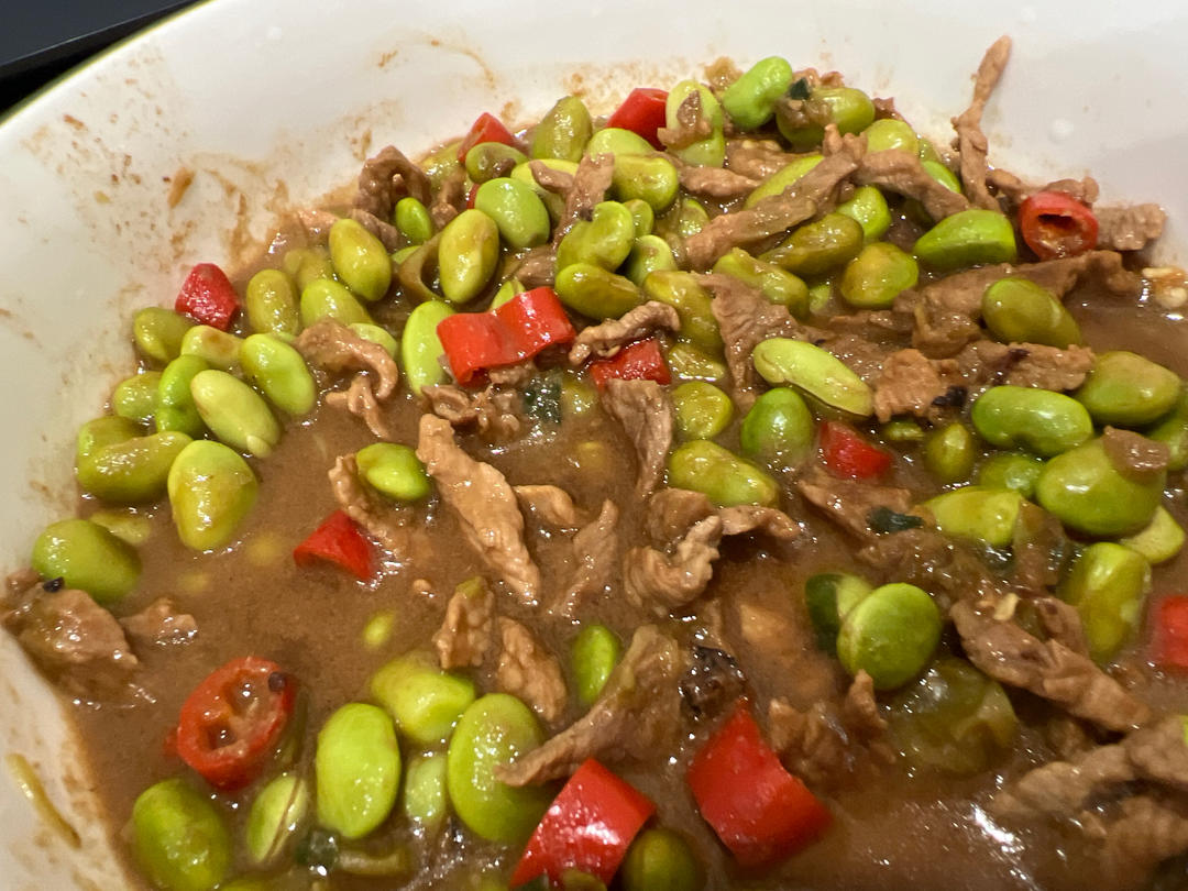超级下饭菜：毛豆炒肉