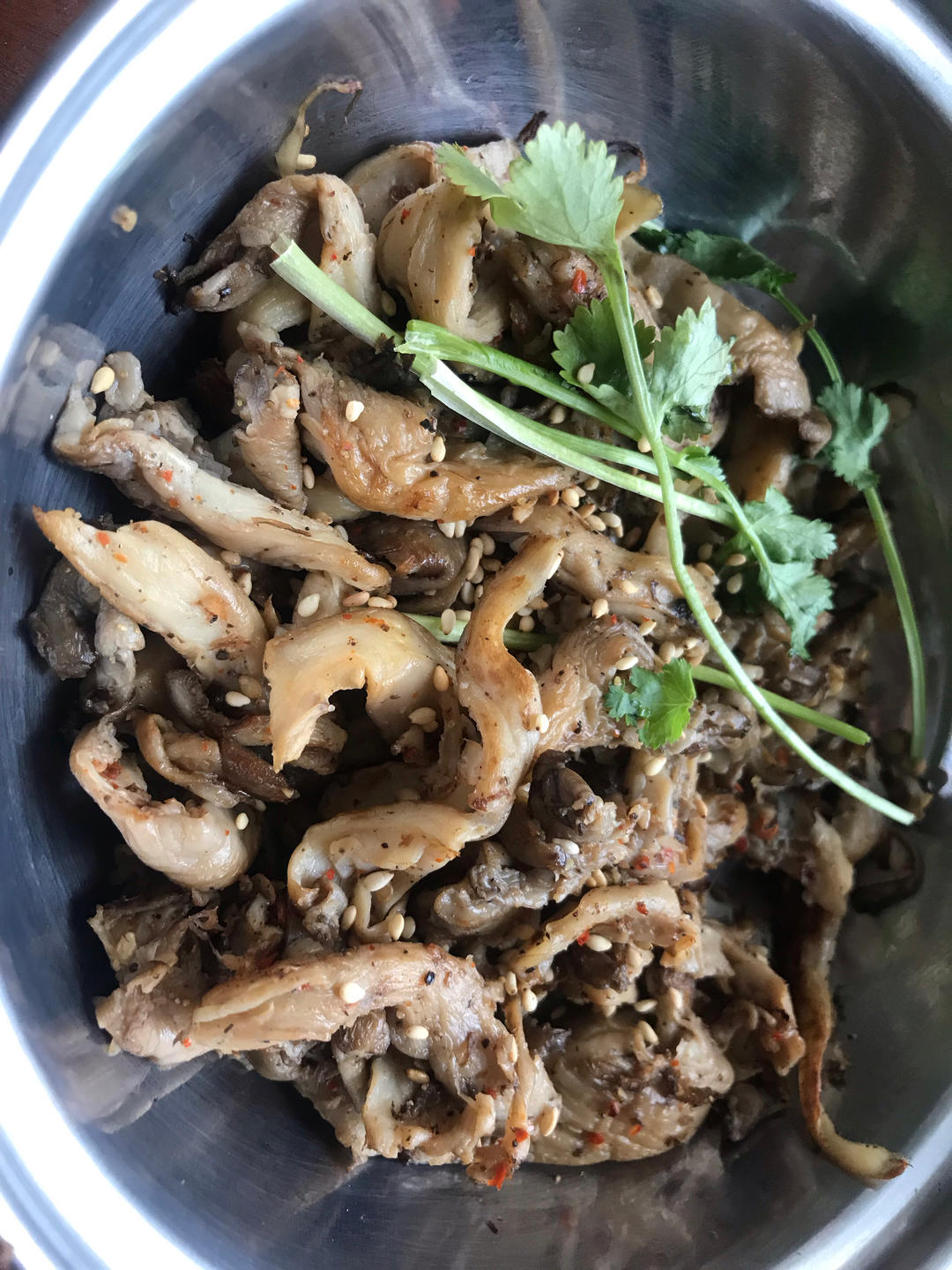 干煸平菇（有肉的味道）