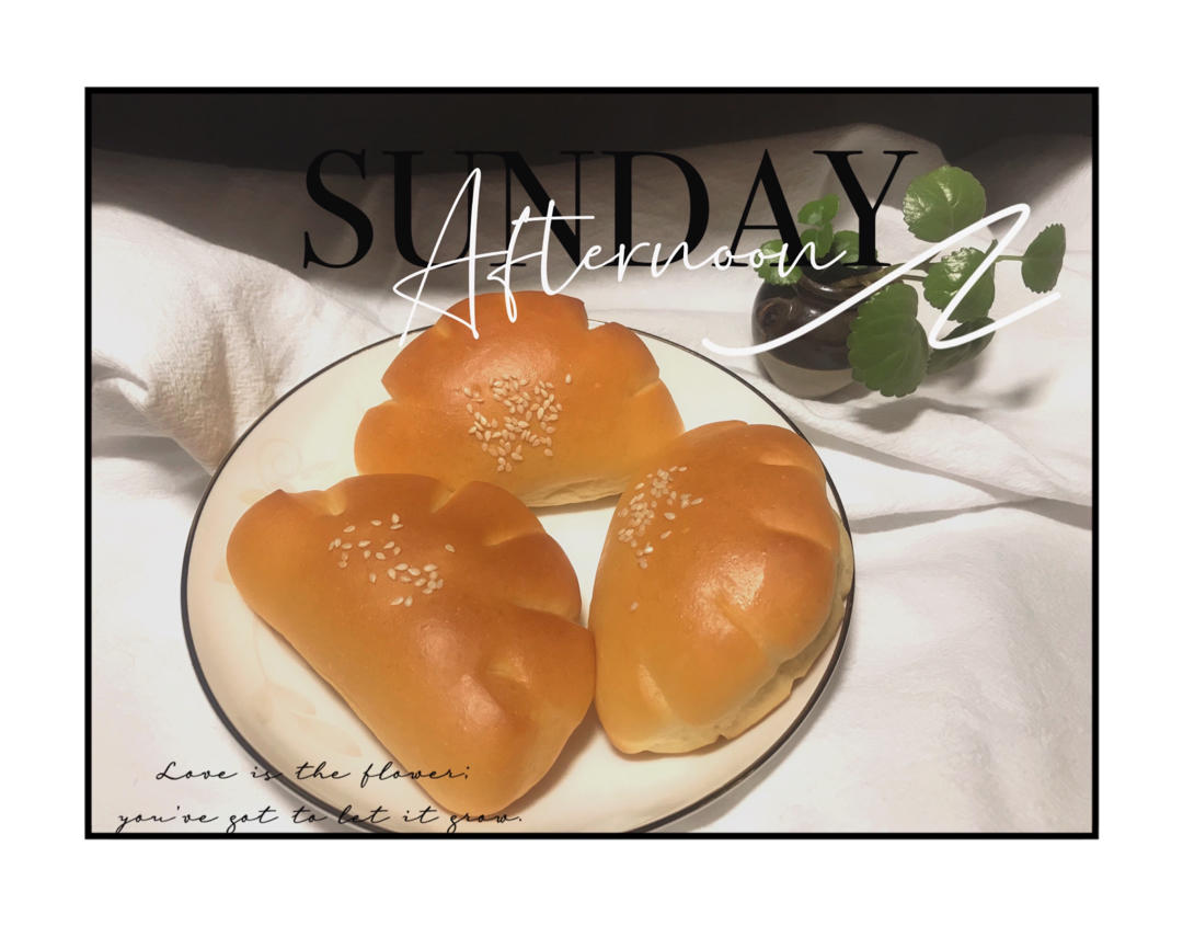 黄米蜜豆小餐包