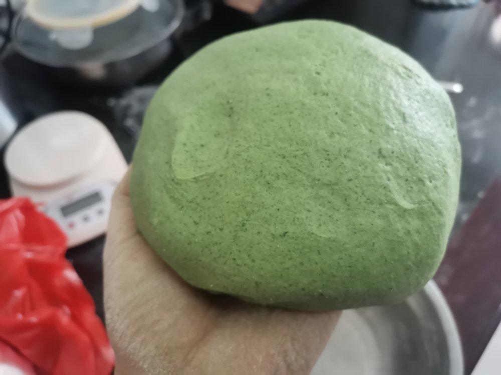 艾草豆沙饼