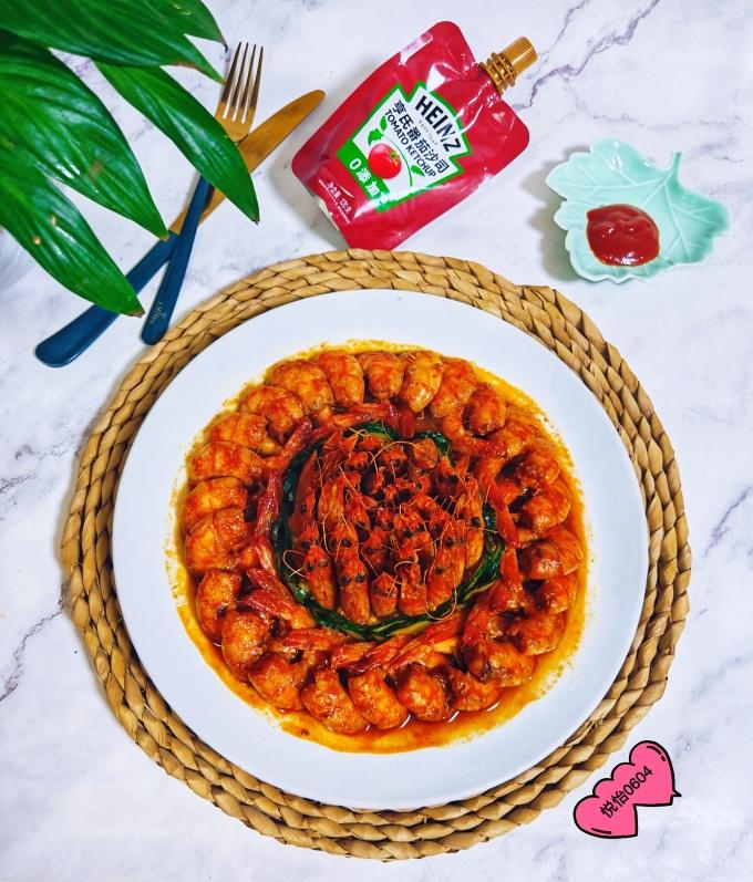 酸爽开胃！番茄沙司版油焖虾