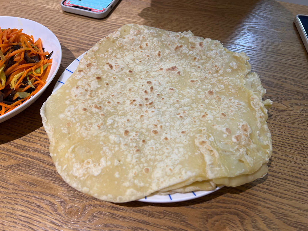 薄、透、韧、香的手工烙饼
