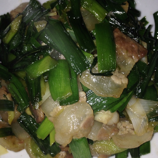 蒜苗炒腊肉