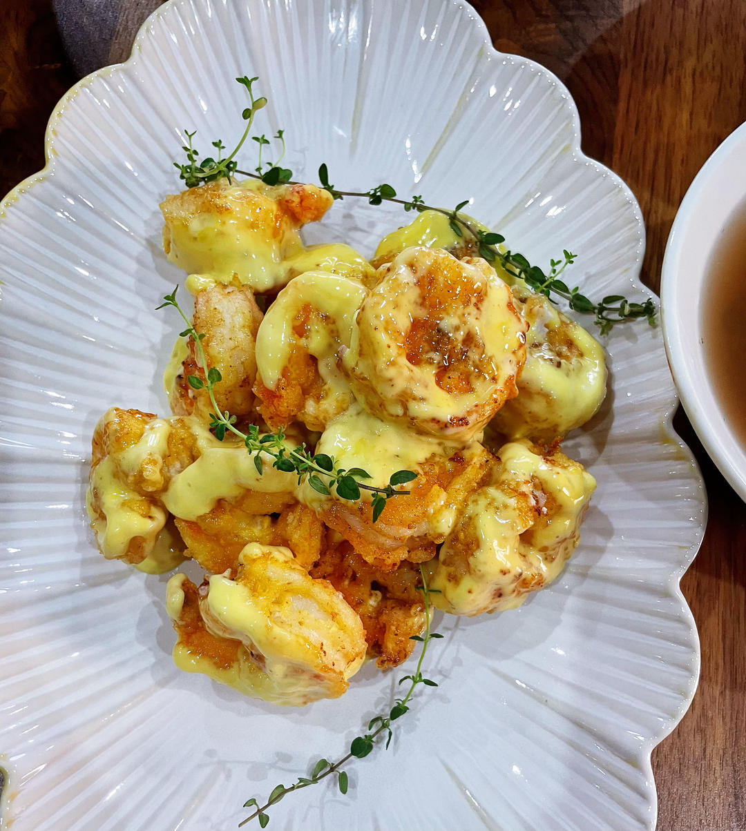 柏悦平替版芥末虾球